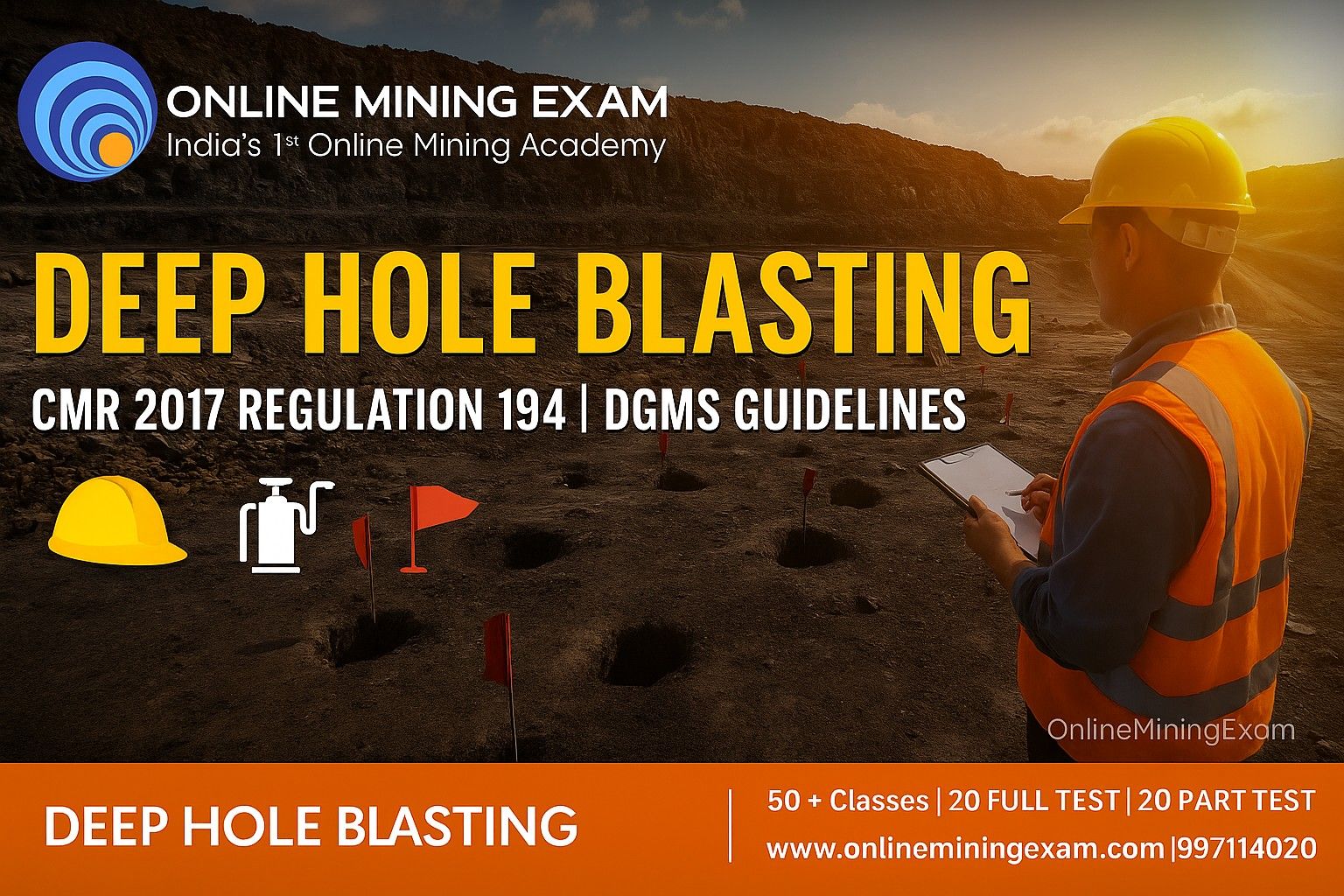 Deep Hole Blasting in Opencast Coal Mines – Complete DGMS Notes (CMR ...