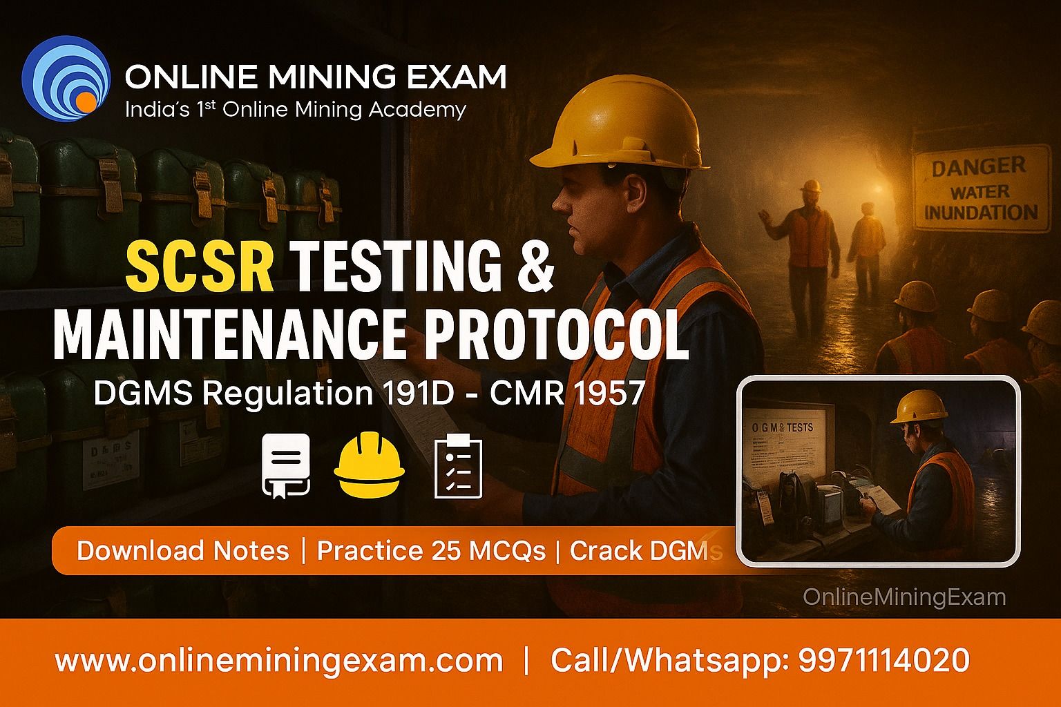 Protocol for Use, Care & Testing of Self-Contained Self-Rescuer (SCSR ...