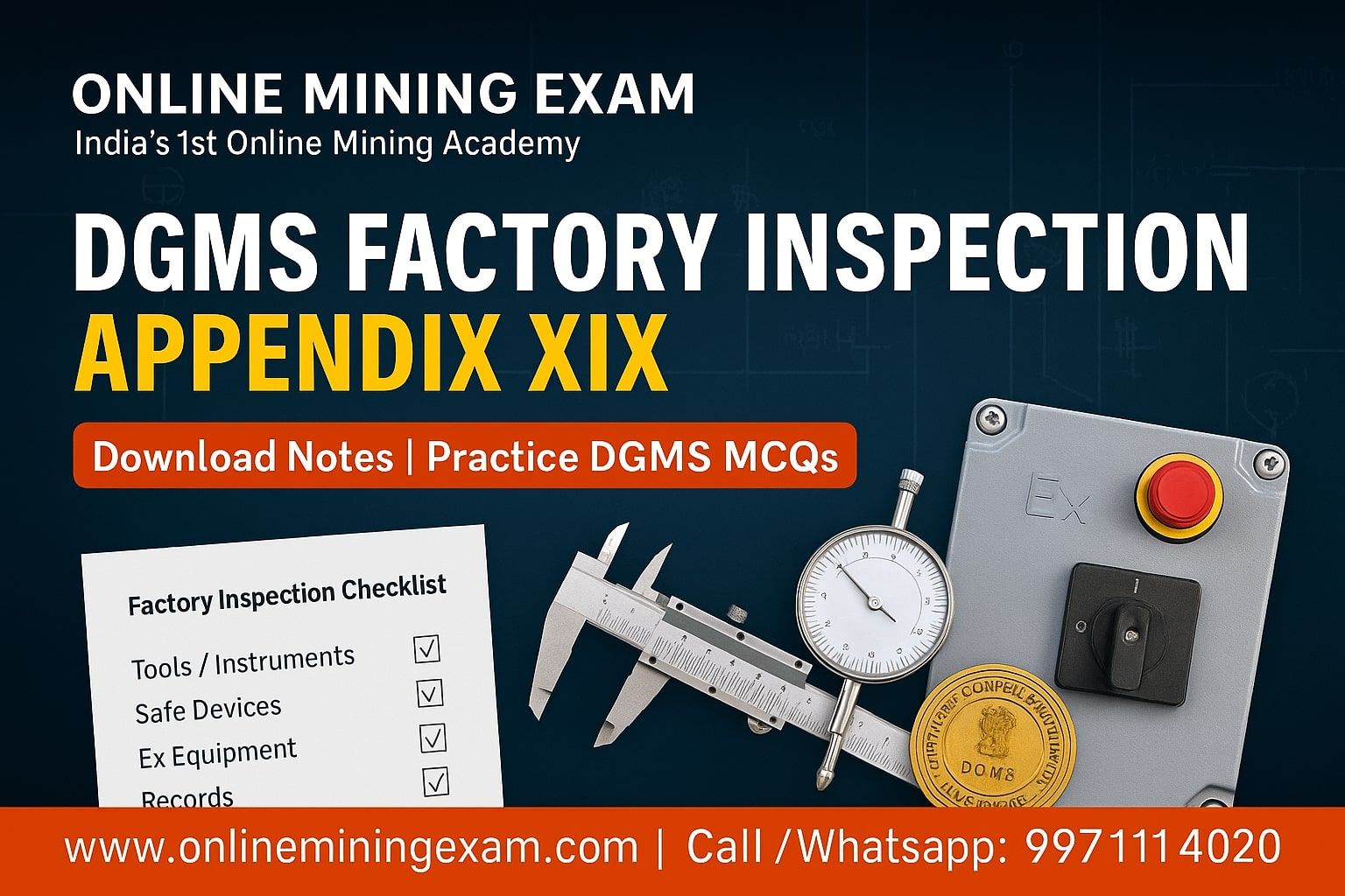 Appendix Gdot Inspection DGMS Factory Inspection & Audit Checklist – Appendix XIX Explained ...