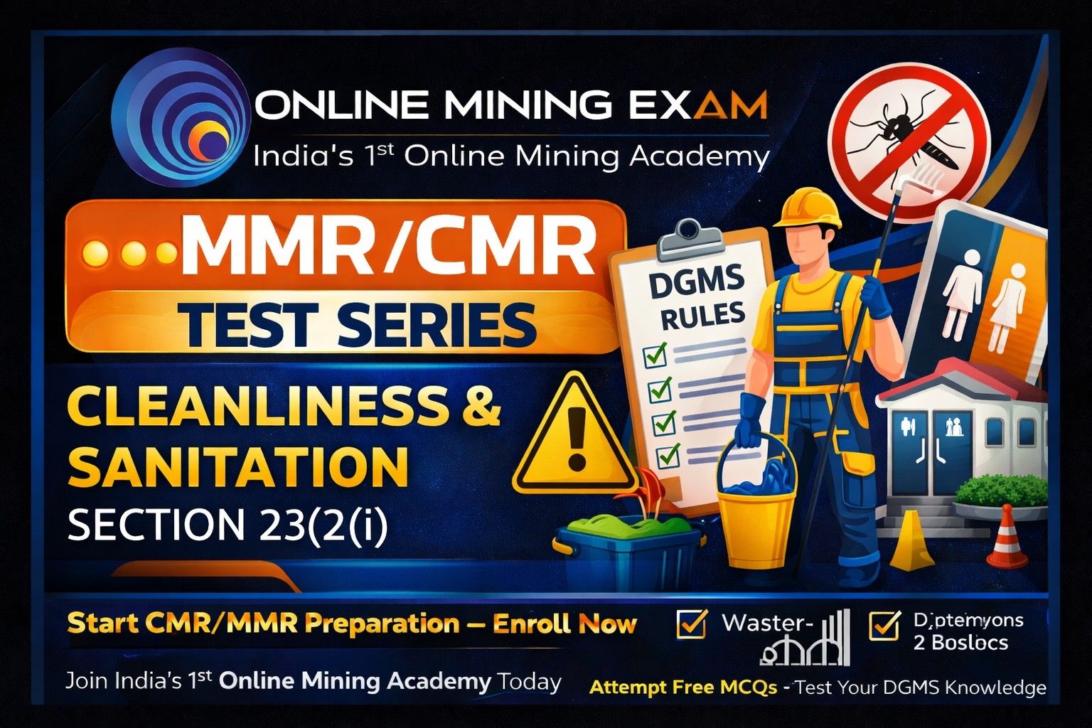 Cleanliness & Sanitation in Mines | Section 23(2)(i) – OSHWC Code 2020